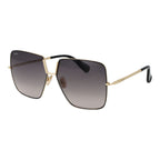 Black Metal Square Sunglasses
