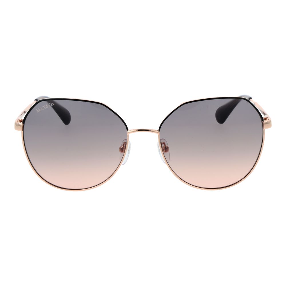 Rose Gold Panto Sunglasses