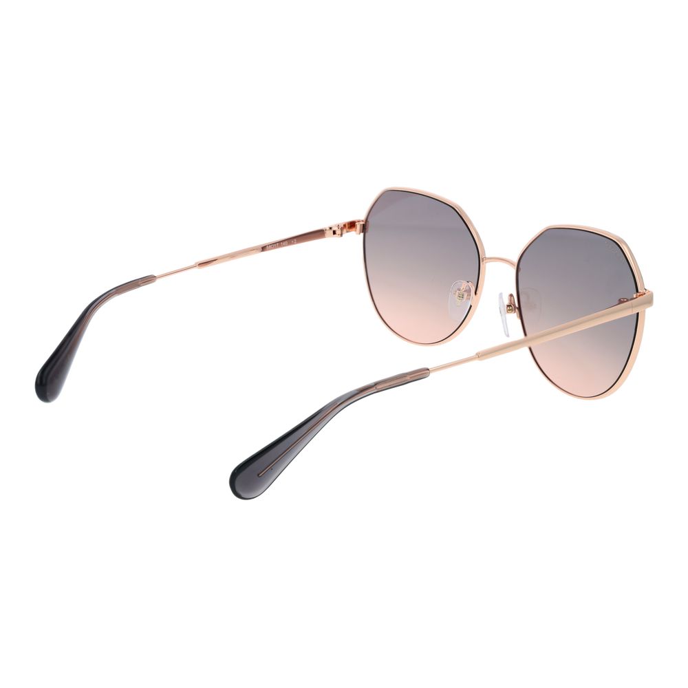 Rose Gold Panto Sunglasses