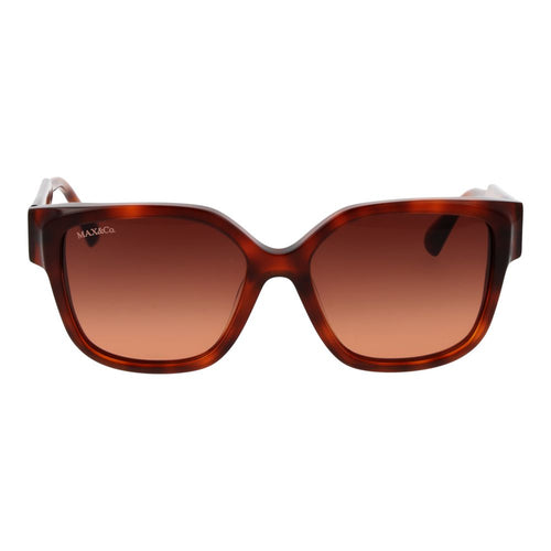 Brown Plastic Full‑Rim Butterfly Sunglasses