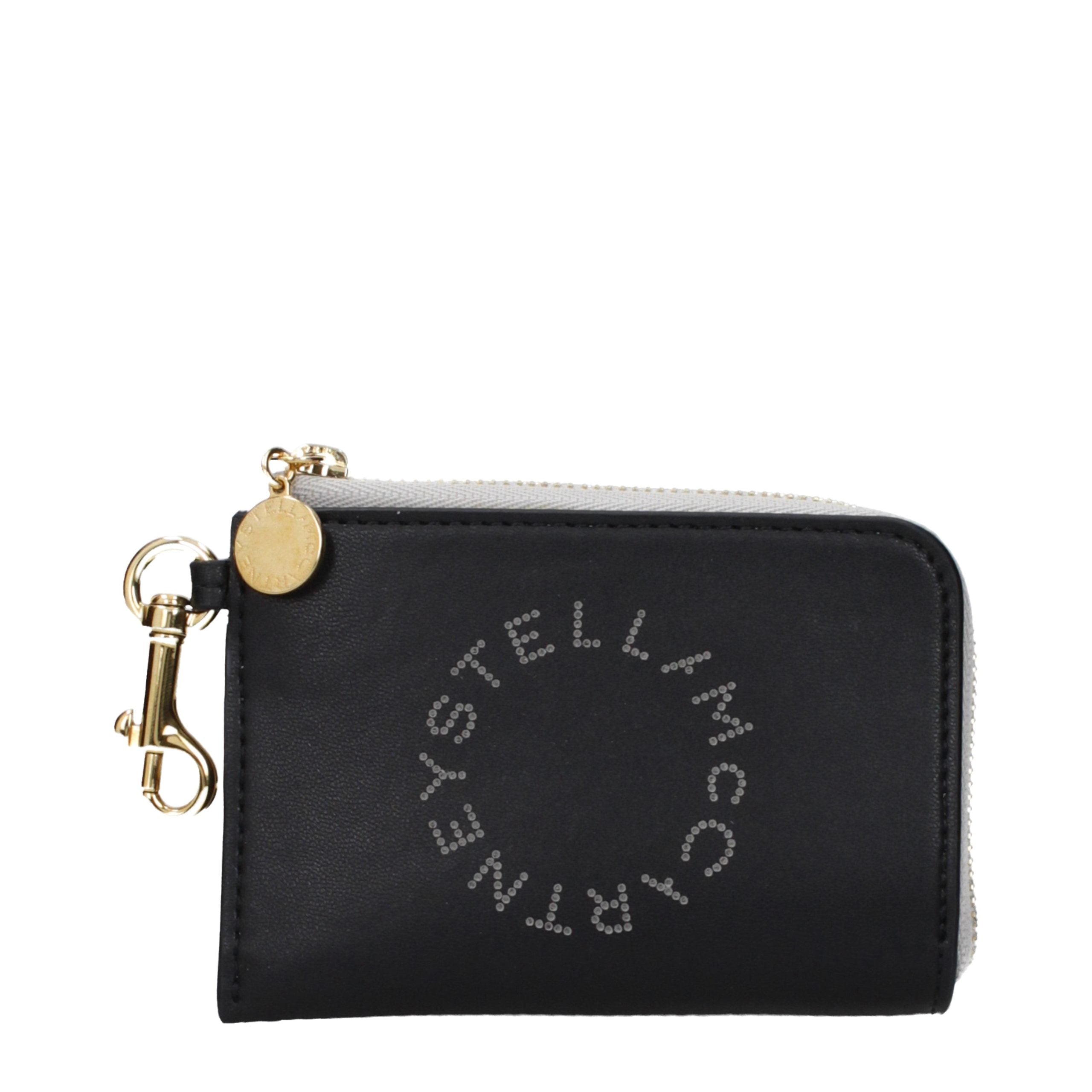 Compact Black Eco Leather Coin Purse