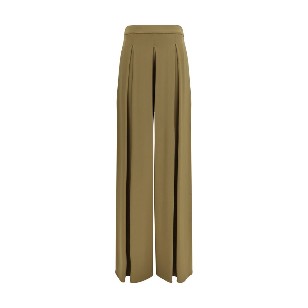 Bicolor Viscose Wide-Leg Pants