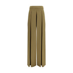 Bicolor Viscose Wide-Leg Pants