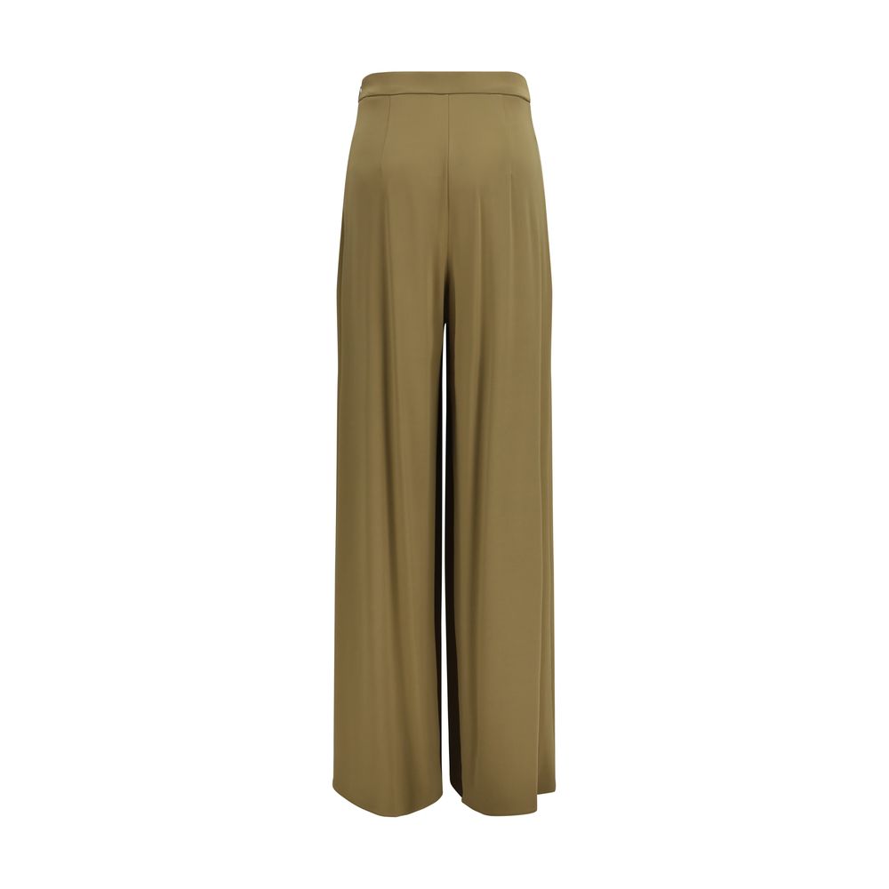 Bicolor Viscose Wide-Leg Pants