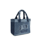 Blue Cotton Handbag