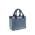 Blue Cotton Handbag