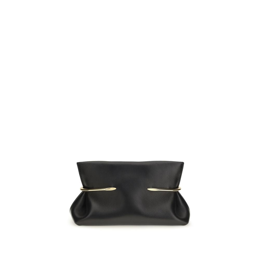 Nappa Leather Pinch Clutch