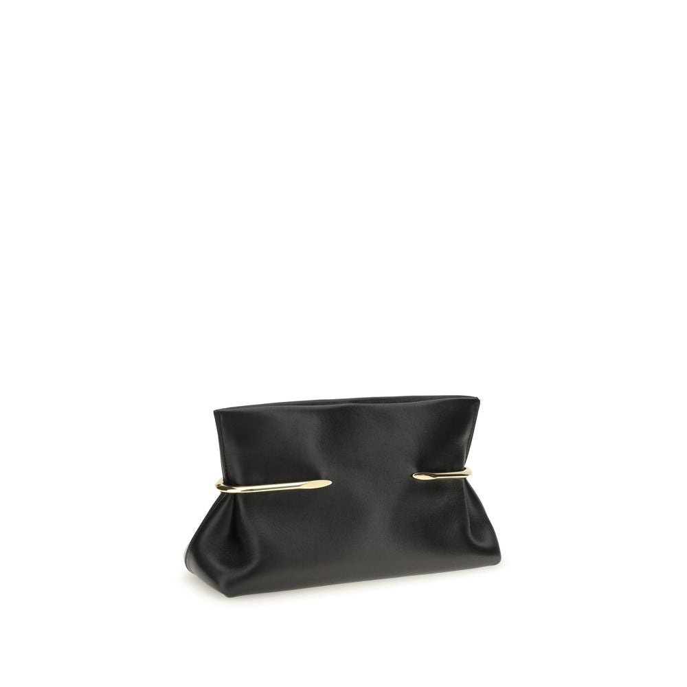 Nappa Leather Pinch Clutch