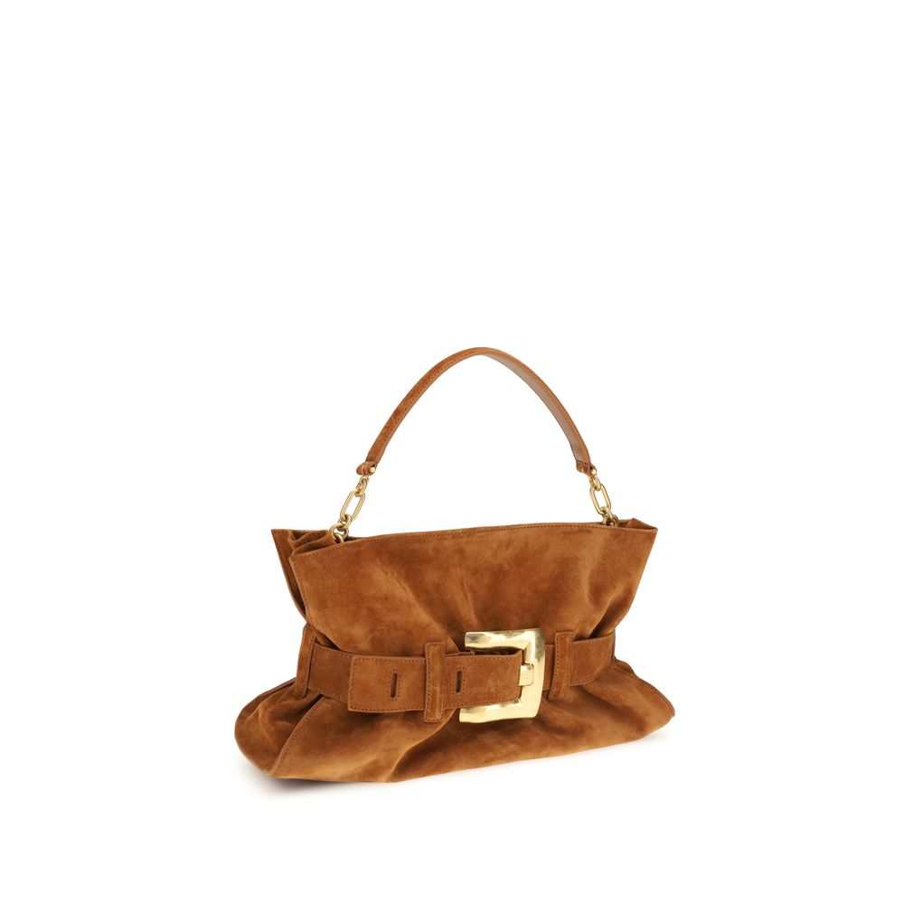 Medium Suede Calfskin Anthem Bag