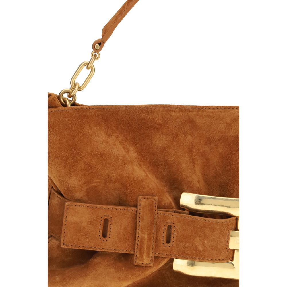 Medium Suede Calfskin Anthem Bag