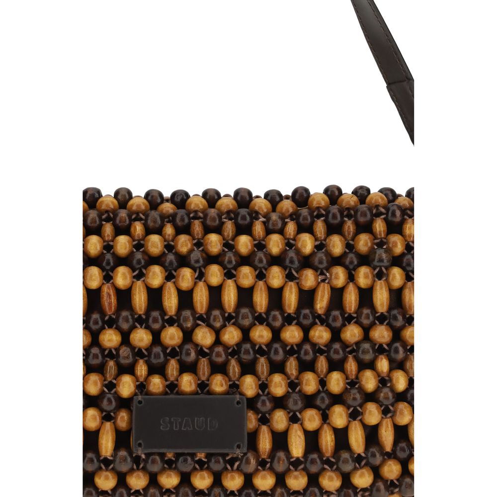 Compact Timmy Wood Beads Shoulder Bag
