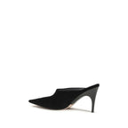Black Duchesse Suede Mule pumps