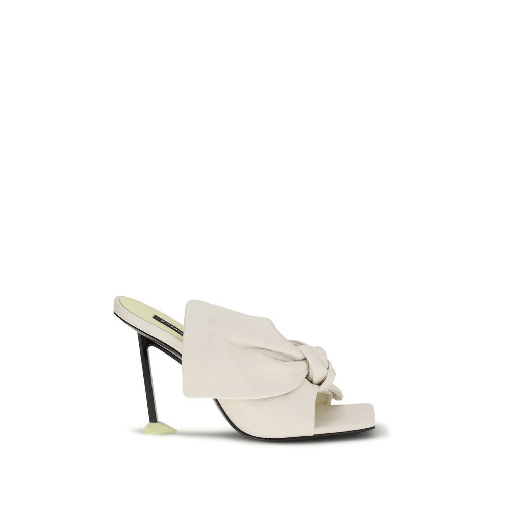Boudoir Shearling Nappa Heeled Mules