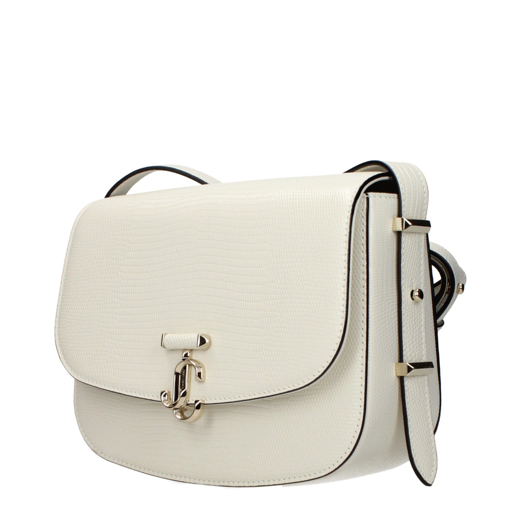 Mini White Patent Leather Beat Crossbody