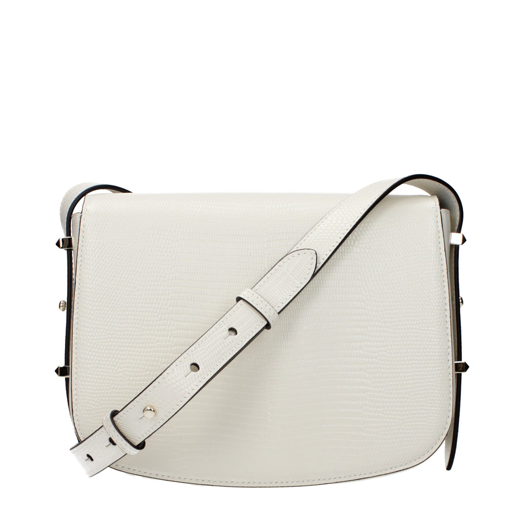 Mini White Patent Leather Beat Crossbody