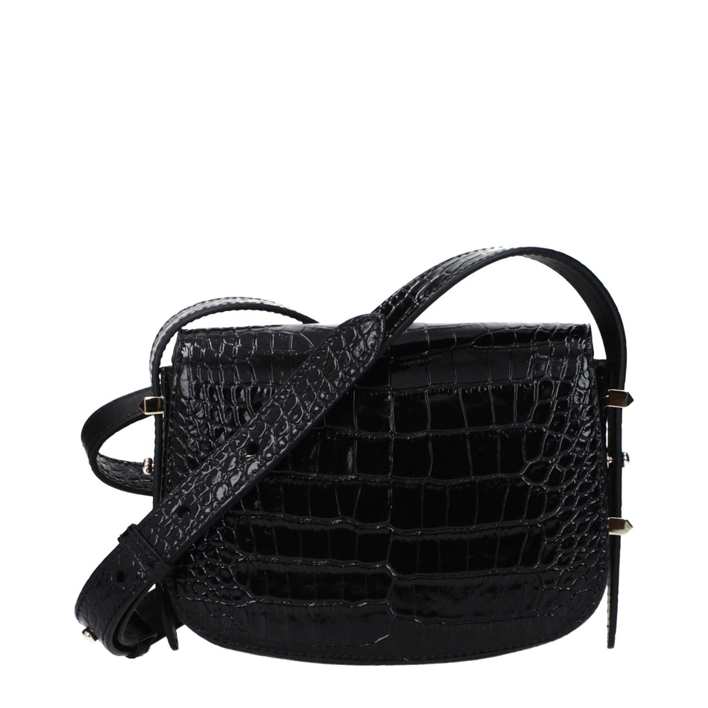 Black Leather Crossbody