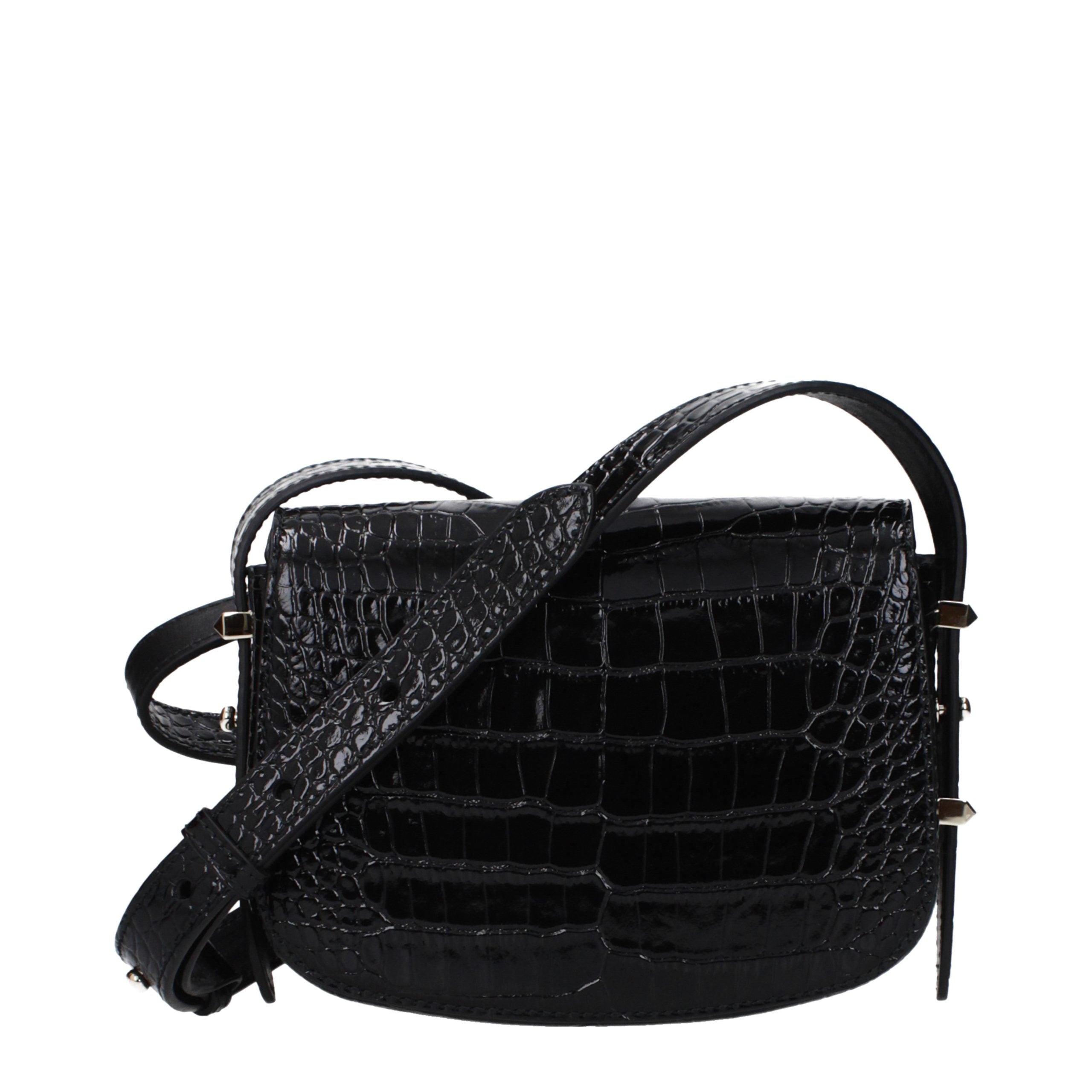 Black Leather Crossbody