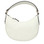 Beige Grained Leather Handbag