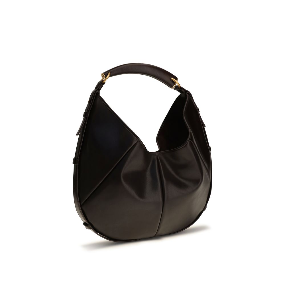 Medium Mombasa Calfskin Suede Shoulder Bag