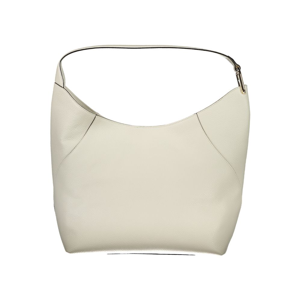 White Leather Lara Shoulder Bag