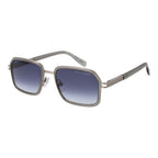 Silver Metal Full‑Rim Square Sunglasses