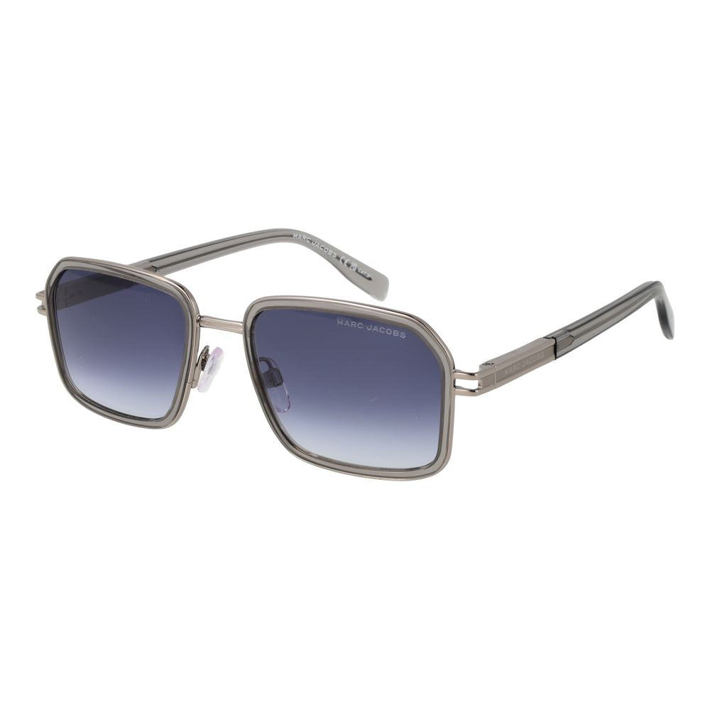 Silver Metal Full‑Rim Square Sunglasses