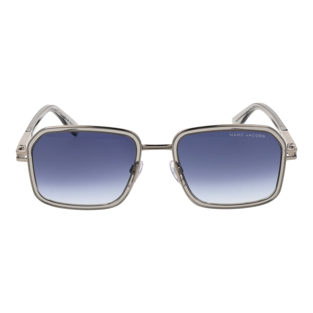 Silver Metal Full‑Rim Square Sunglasses