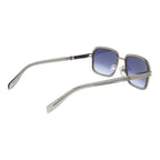 Silver Metal Full‑Rim Square Sunglasses