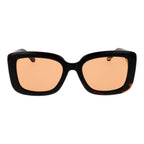 Square Brown Plastic Sunglasses