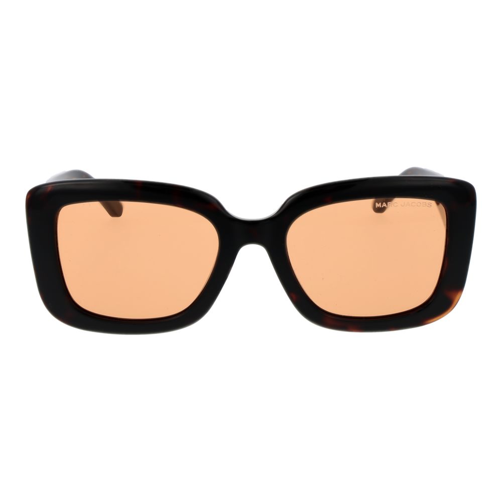 Square Brown Plastic Sunglasses