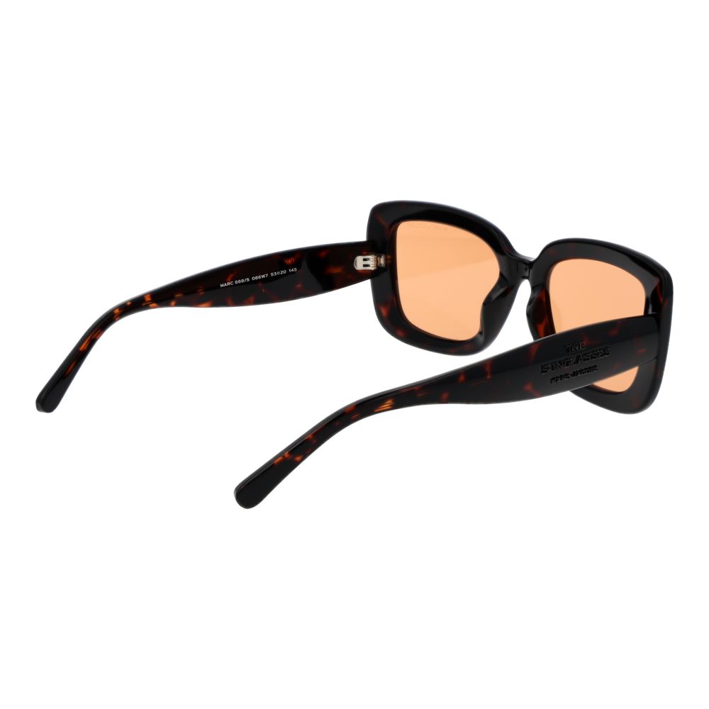 Square Brown Plastic Sunglasses