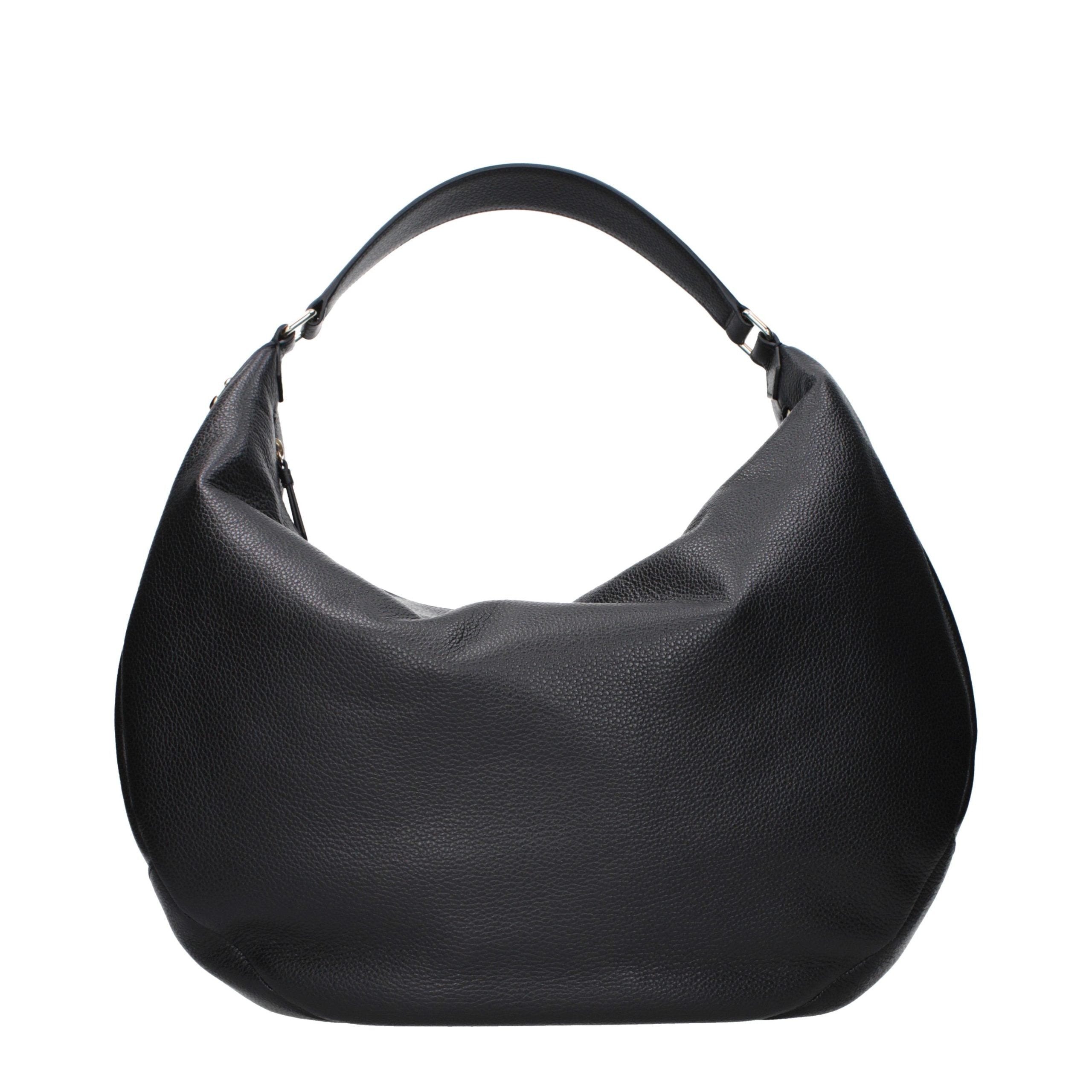 Grained Leather Shoulder Bag