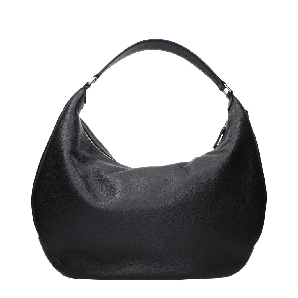 Grained Leather Shoulder Bag