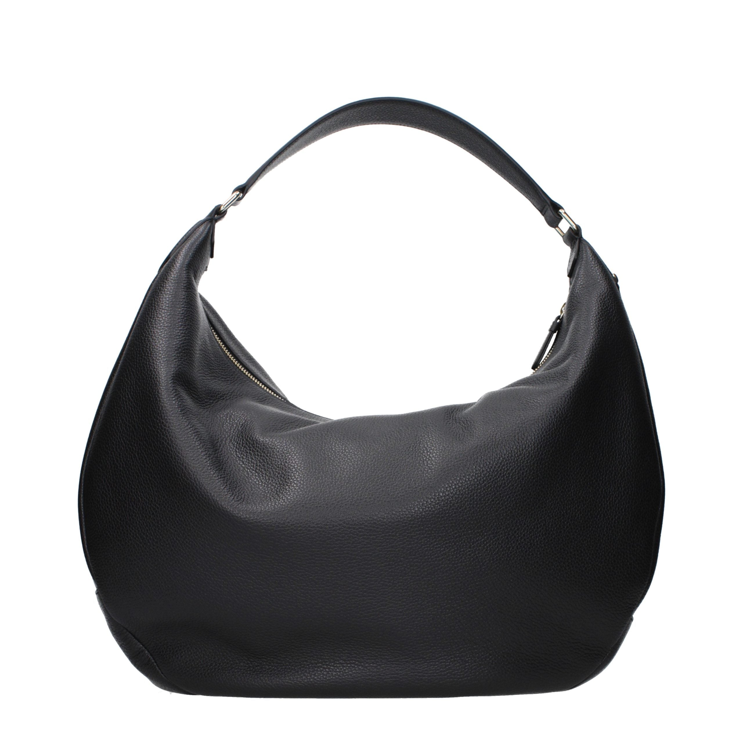 Grained Leather Shoulder Bag