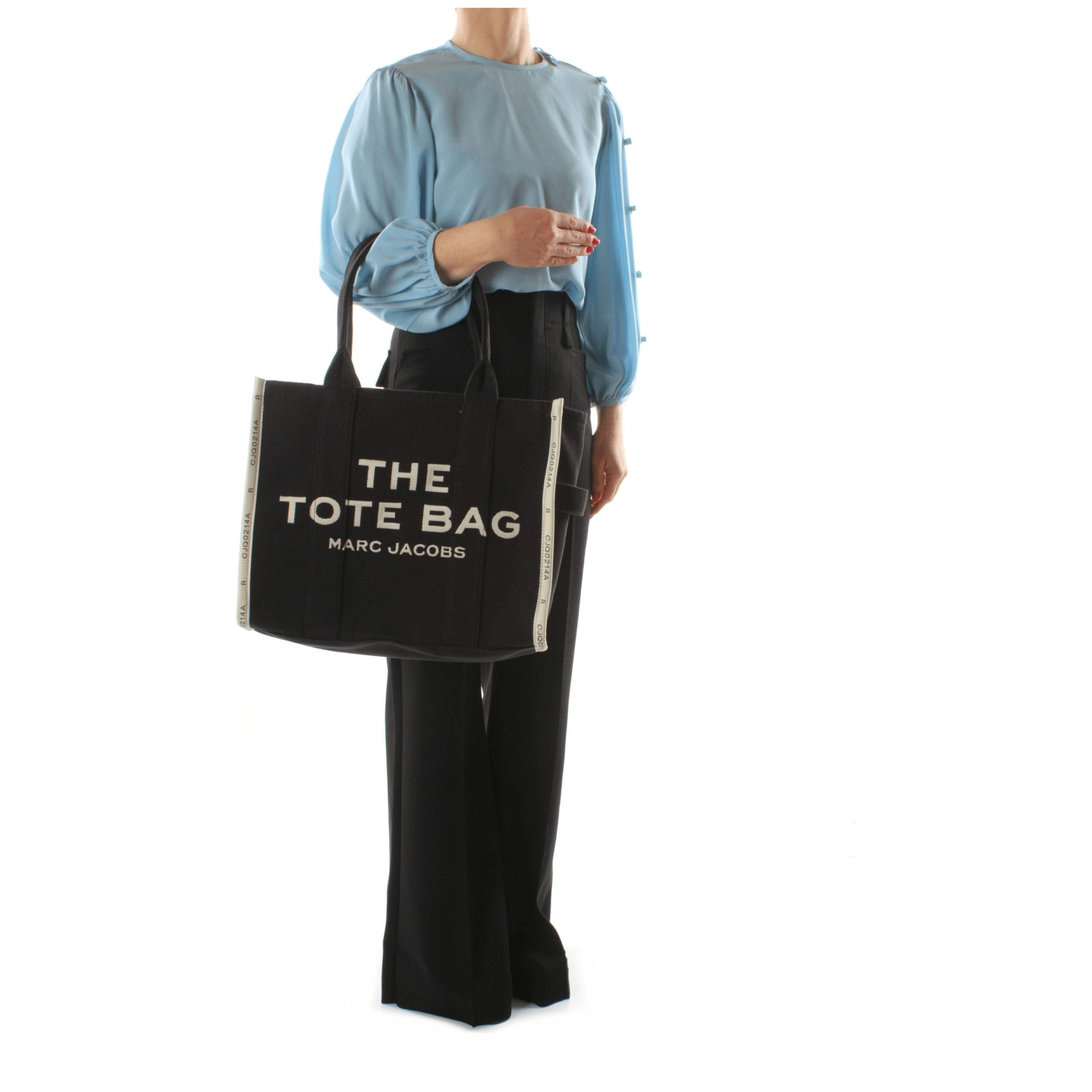 Large Structured Canvas Shoulder Bag