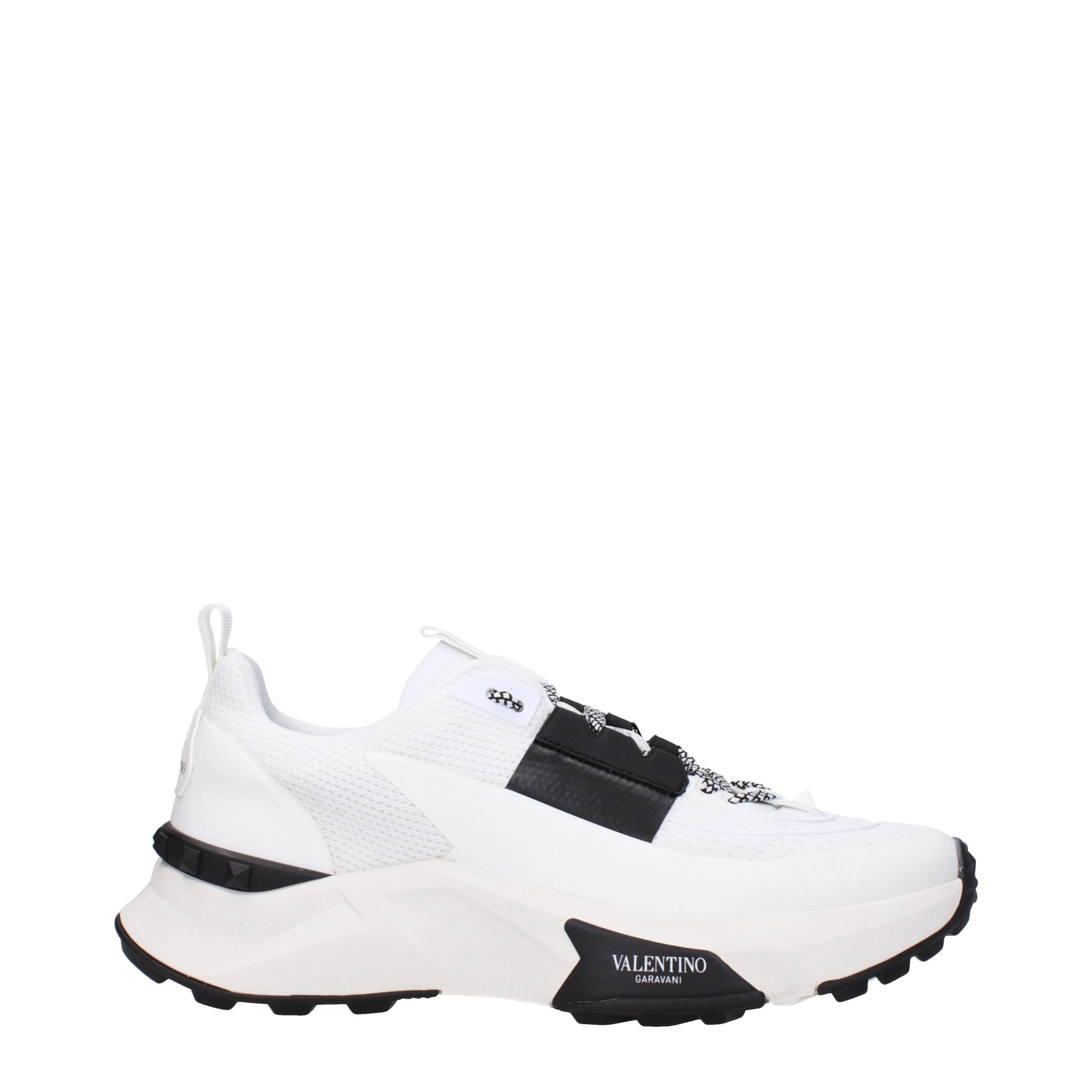 Blue Fabric Sporty-Glam Sneakers