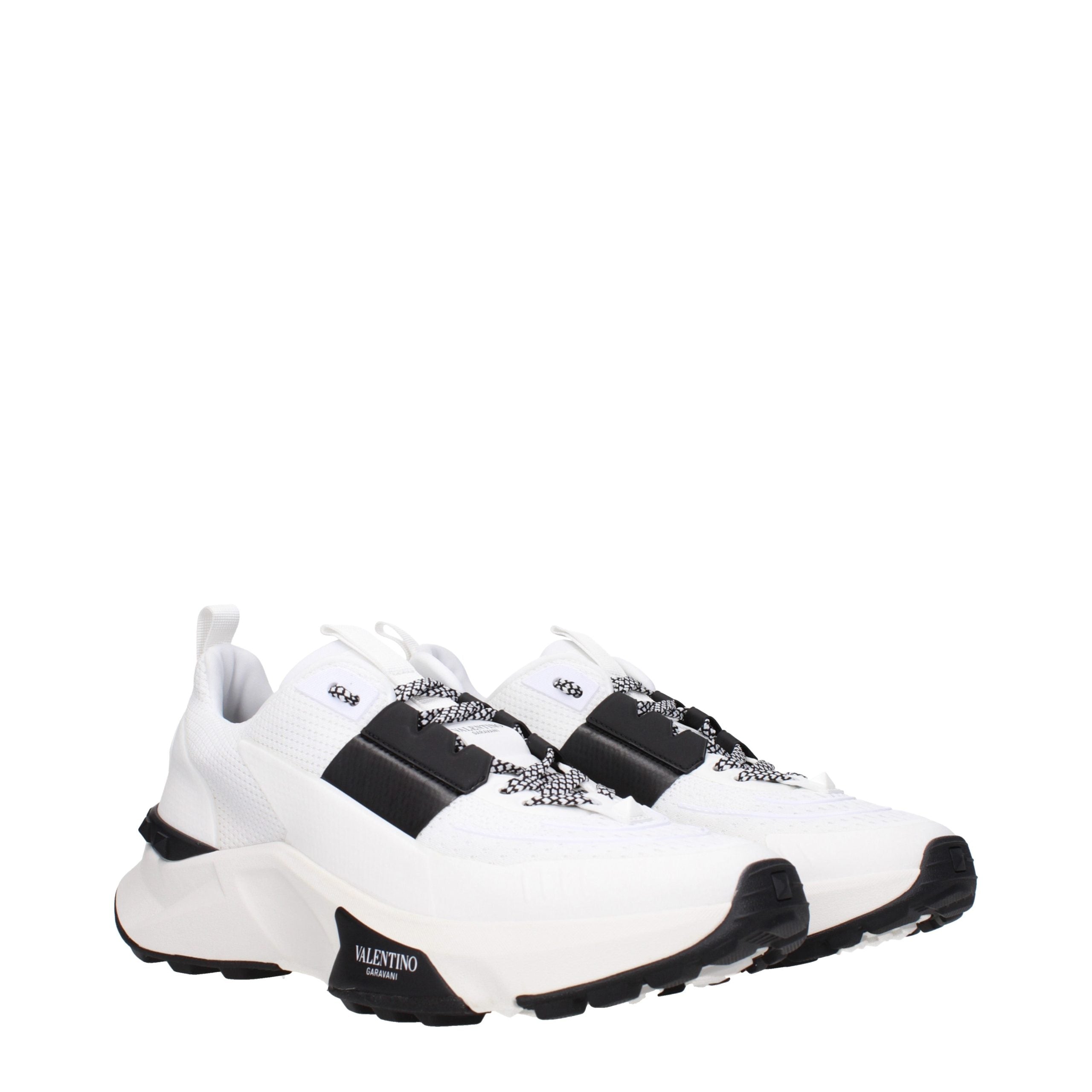 Blue Fabric Sporty-Glam Sneakers
