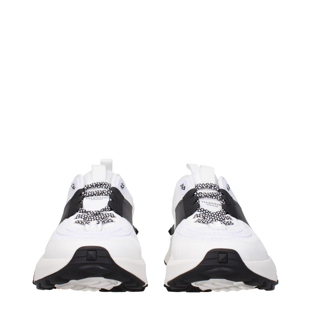 Blue Fabric Sporty-Glam Sneakers