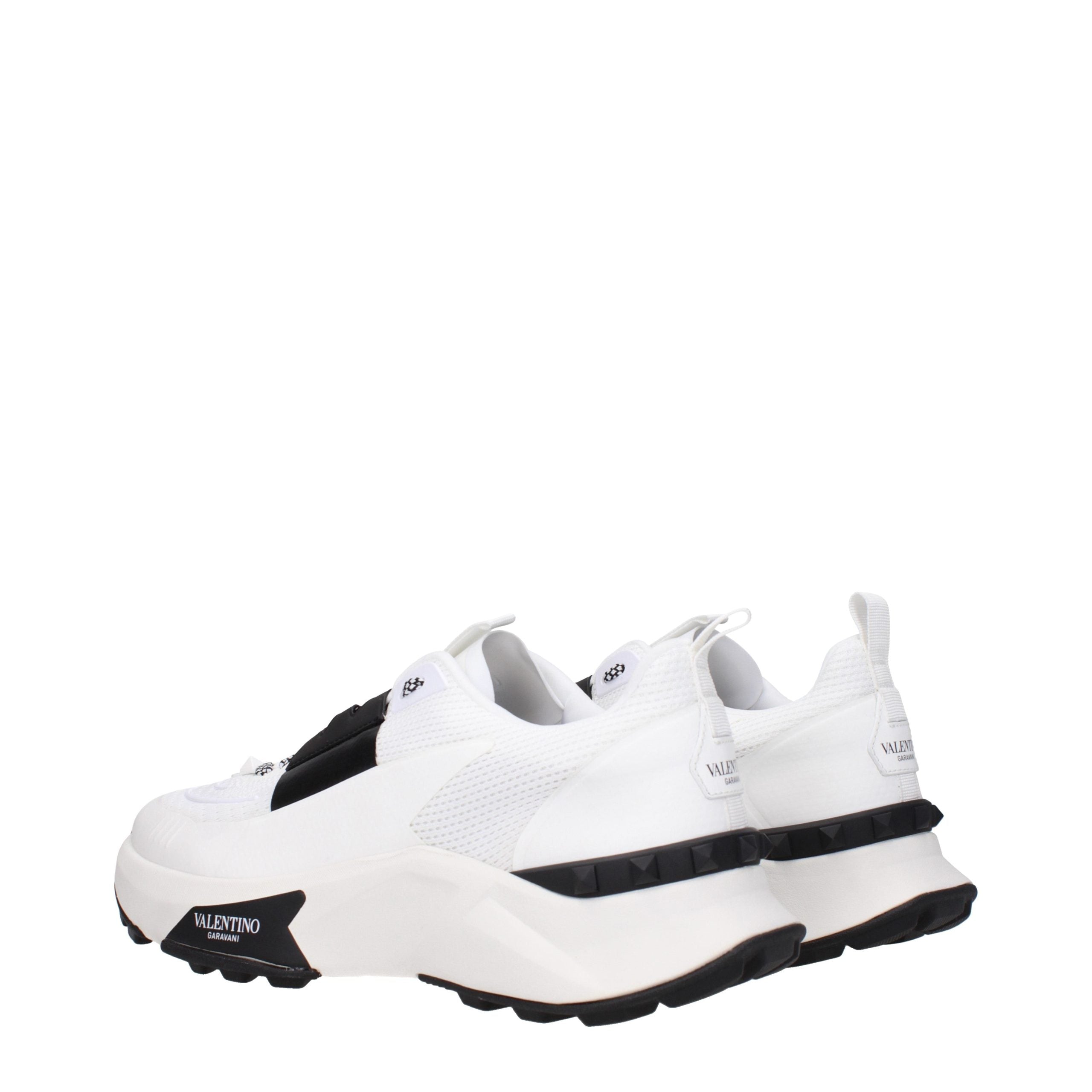 Blue Fabric Sporty-Glam Sneakers