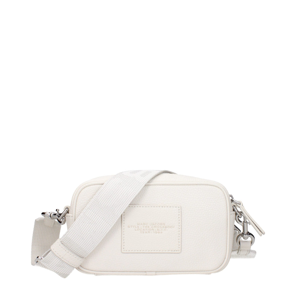 Blue Grained Leather Crossbody Bag