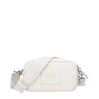 Blue Grained Leather Crossbody Bag