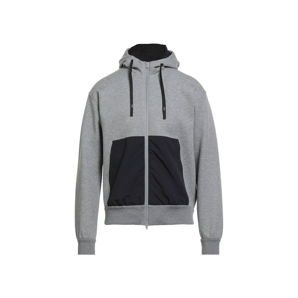 Heather Gray Cotton Blend Sweatshirt