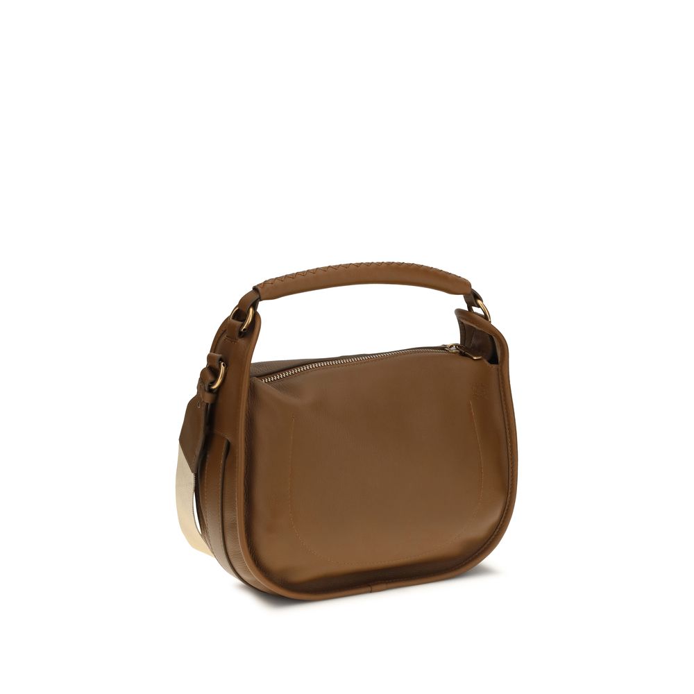 Small Calf Leather B Clip Crossbody Bag