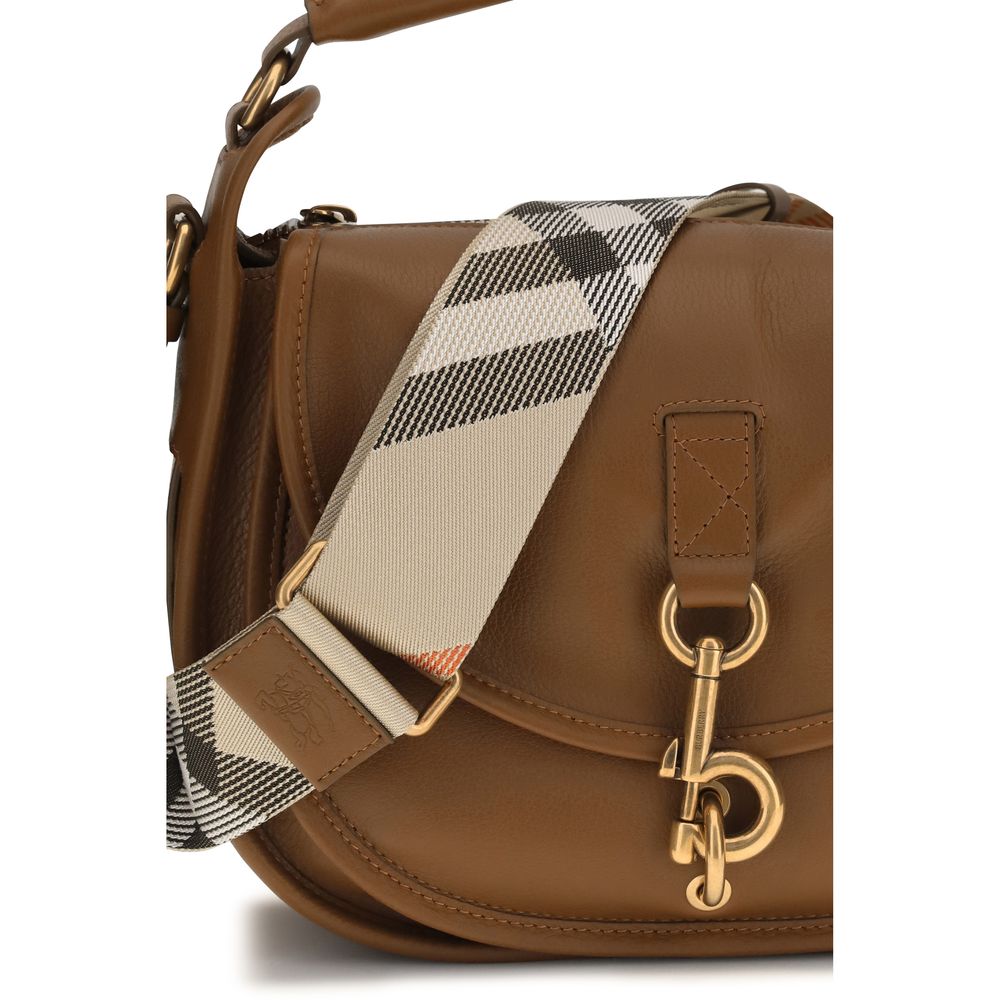 Small Calf Leather B Clip Crossbody Bag