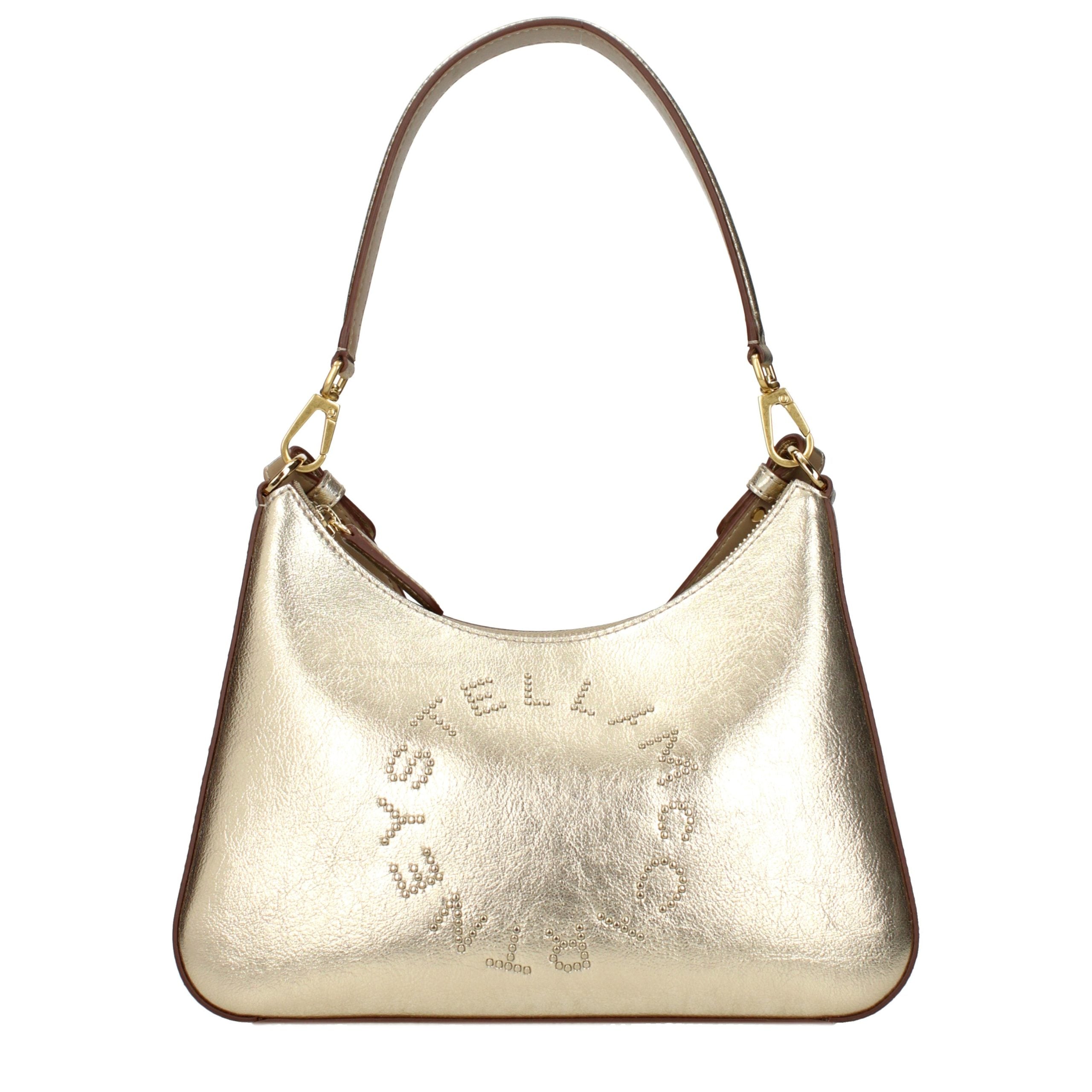 Gold Leather Shoulder Bag