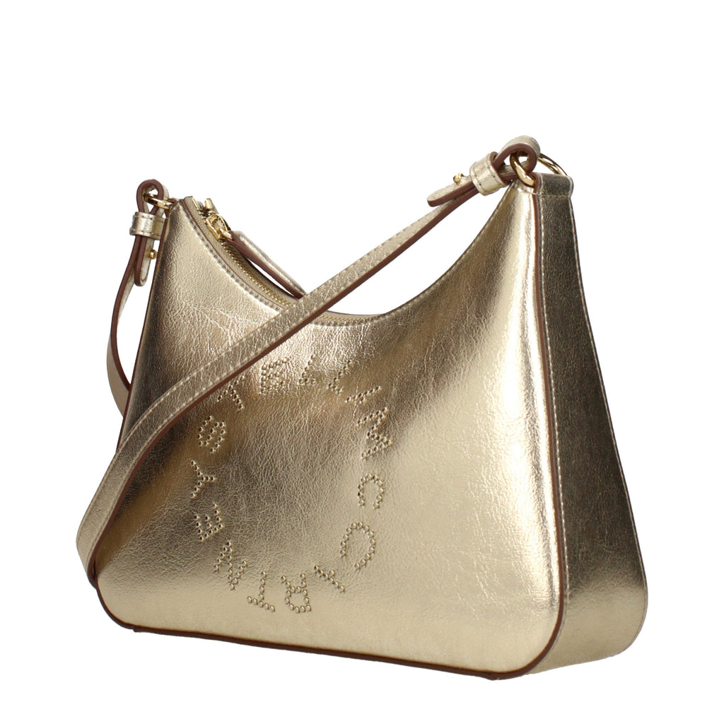 Gold Leather Shoulder Bag