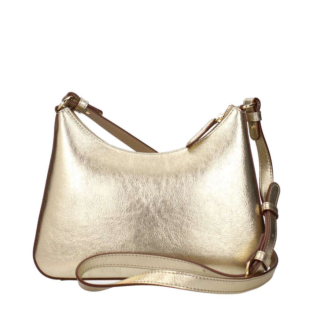 Gold Leather Shoulder Bag