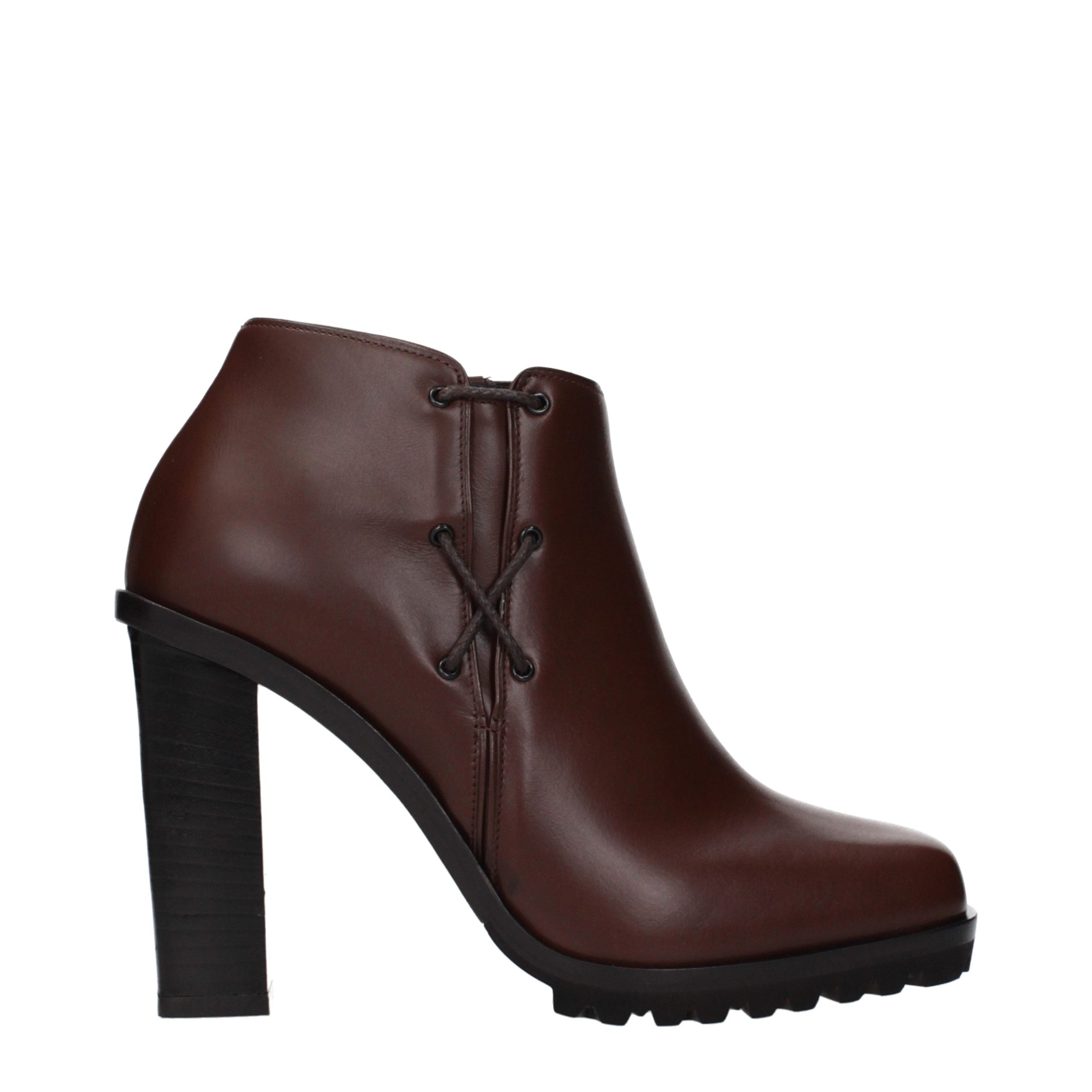 Brown Leather Ankle Boots