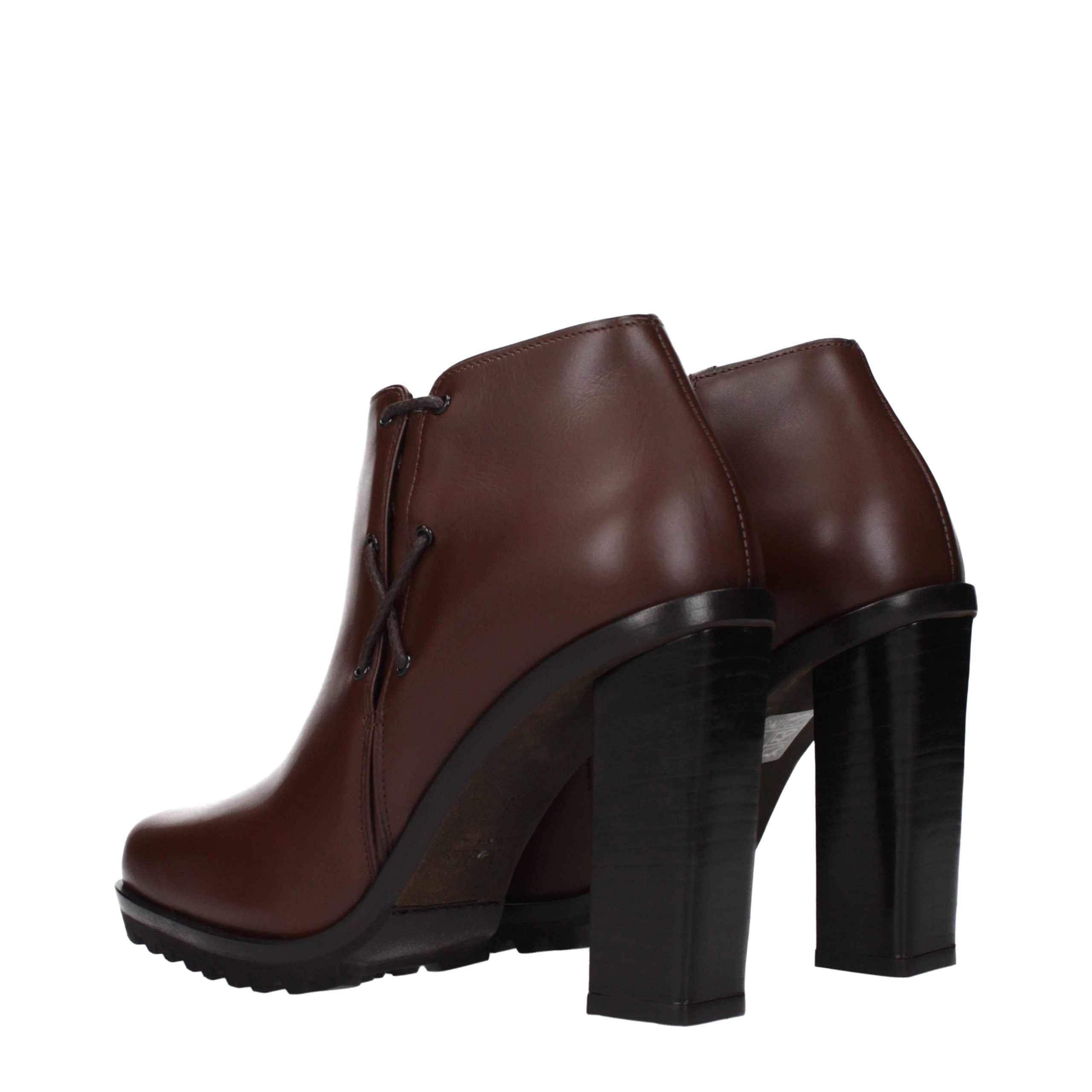 Brown Leather Ankle Boots