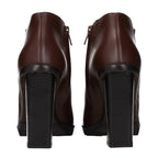 Brown Leather Ankle Boots